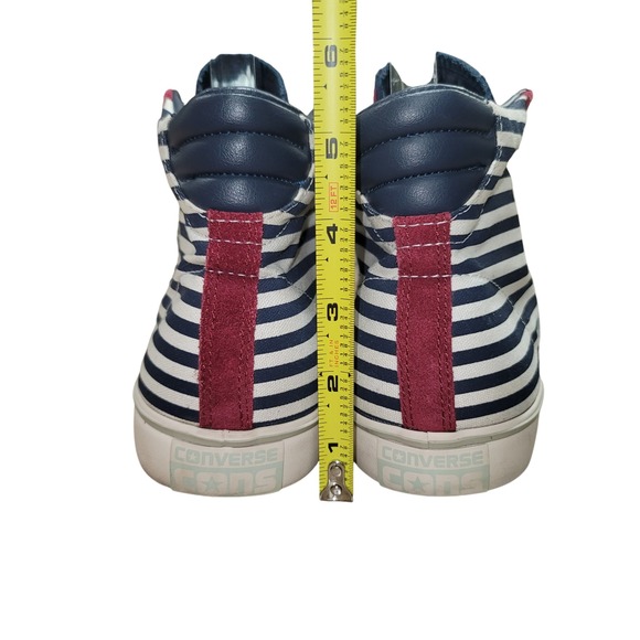 Unisex Converse‎ Con Pro Leather Skate Sneakers Striped Men 10.5 Women 12 Grunge - Picture 4 of 9